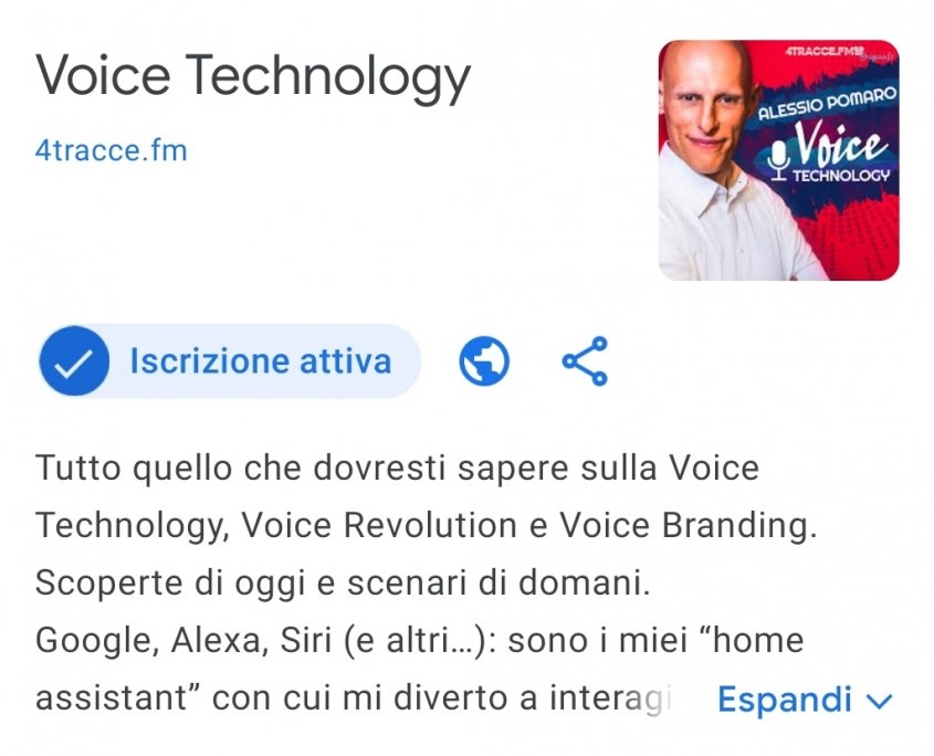 Google Podcasts: iscrizione