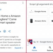 Google Podcasts mostra gli argomenti della puntata